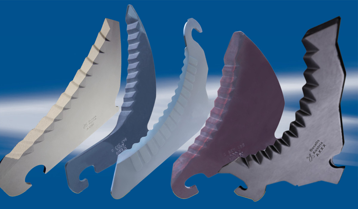 coltelli per autocaricanti, presse e carri miscelatori